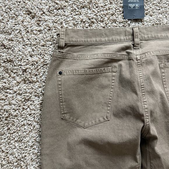Proof Rover Pants Men’s Size 33x32 Tan Slim Huckberry Stretch Canvas Gusseted - Picture 7 of 8